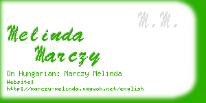 melinda marczy business card